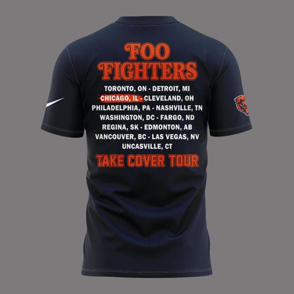 01. Newest Shirt Foo Fighters x Chicago Bears - Take Cover Tour 2026 T-Shirt