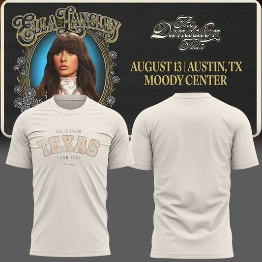 Ella Langley The Dandelion Tour 2026 -TEXAS T-shirt