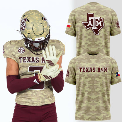 Texas A&M Aggies New Camo Uniforms T-Shirt