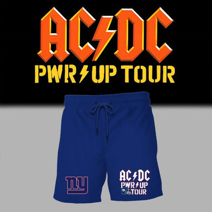 001. Newest Shirt AC/DC x New York Giants - POWER UP TOUR 2026 T-Shirt