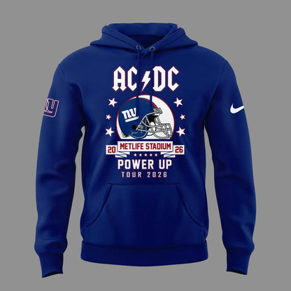 01.16. Special AC/DC x New York Giants - POWER UP TOUR 2026 Hoodie