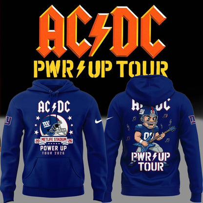01.16. Special AC/DC x New York Giants - POWER UP TOUR 2026 Hoodie