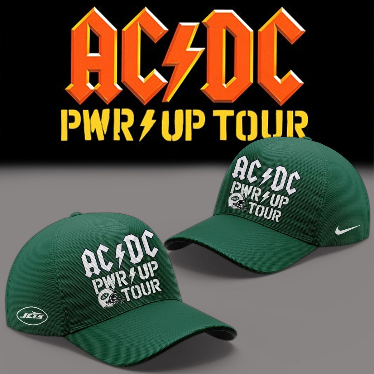 01.06. Limited Edition AC/DC x New York Jets - POWER UP TOUR 2026 Hoodie