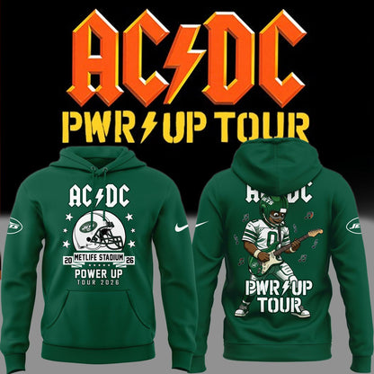 01.16. Special AC/DC x New York Jets - POWER UP TOUR 2026 Hoodie
