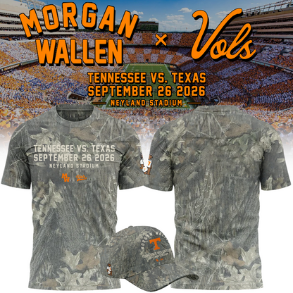 Morgan Wallen x Tennessee Volunteers Camo Event 2026 - Tshirt