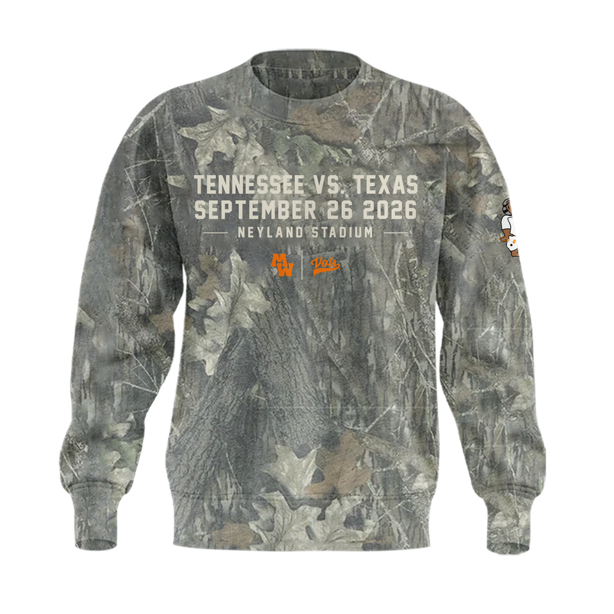 01.Morgan Wallen x Tennessee Volunteers Camo Event 2026 SWEATSHIRT