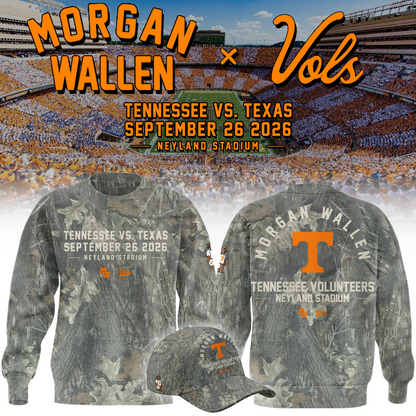 01.Morgan Wallen x Tennessee Volunteers Camo Event 2026 SWEATSHIRT