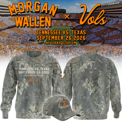01.Morgan Wallen x Tennessee Volunteers Camo Event 2026 SWEATSHIRT