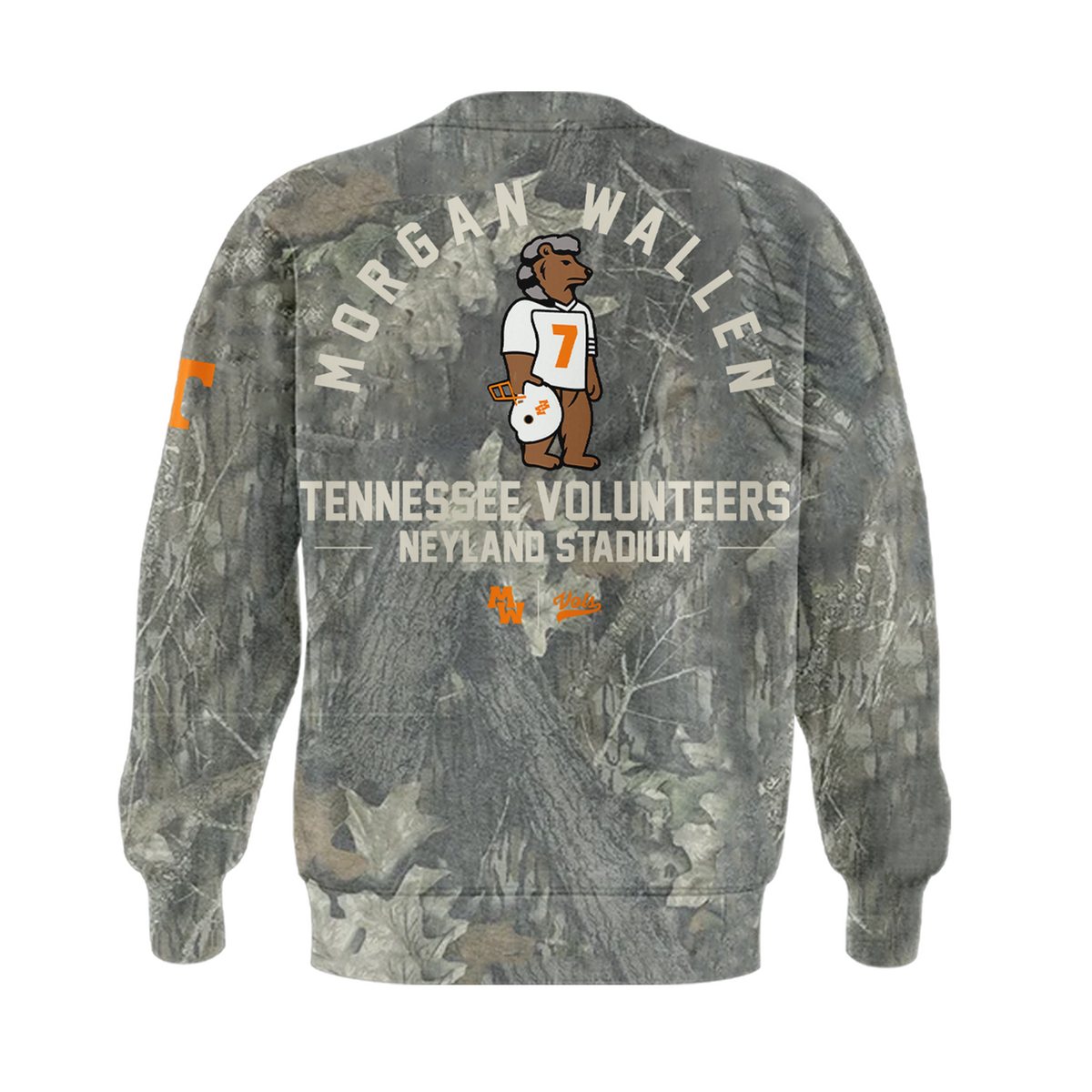 01.Morgan Wallen x Tennessee Volunteers Camo Event 2026 SWEATSHIRT