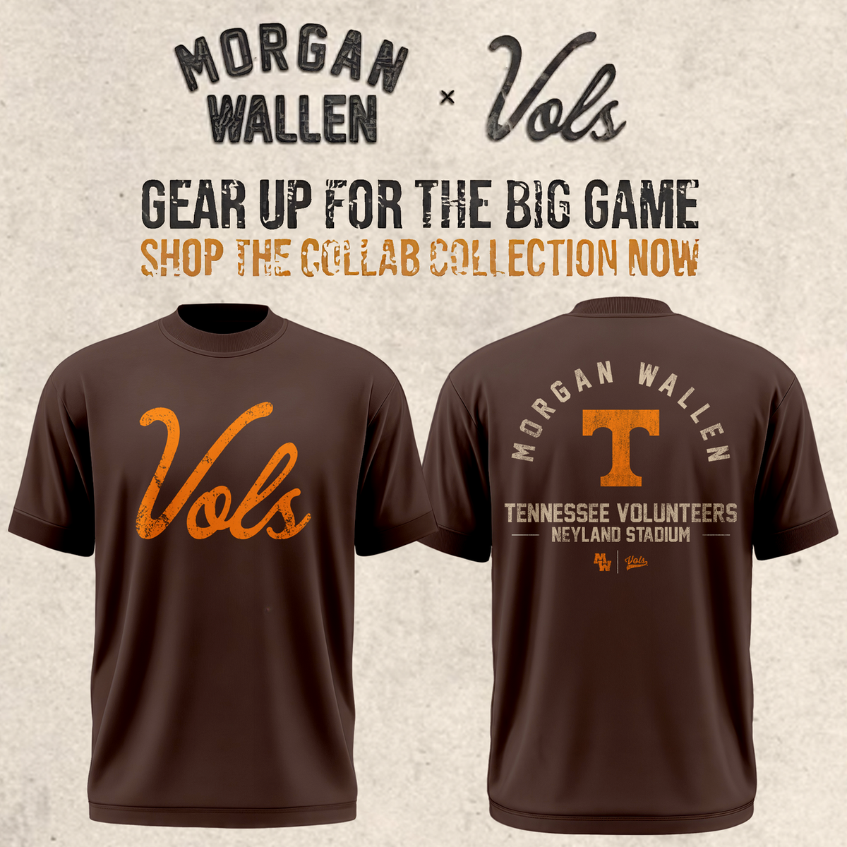 Limited Edition Morgan Wallen x Tennessee Football Tshirt 2026
