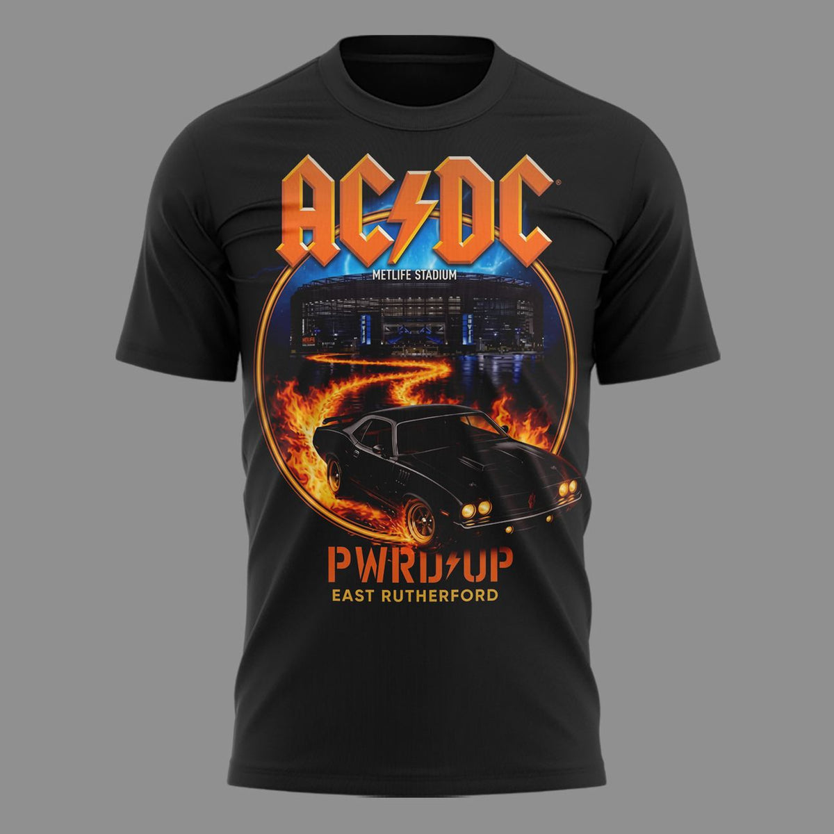 001. Newest Shirt AC/DC x New York Giants Event Shirt - POWER UP TOUR 2026 T-Shirt