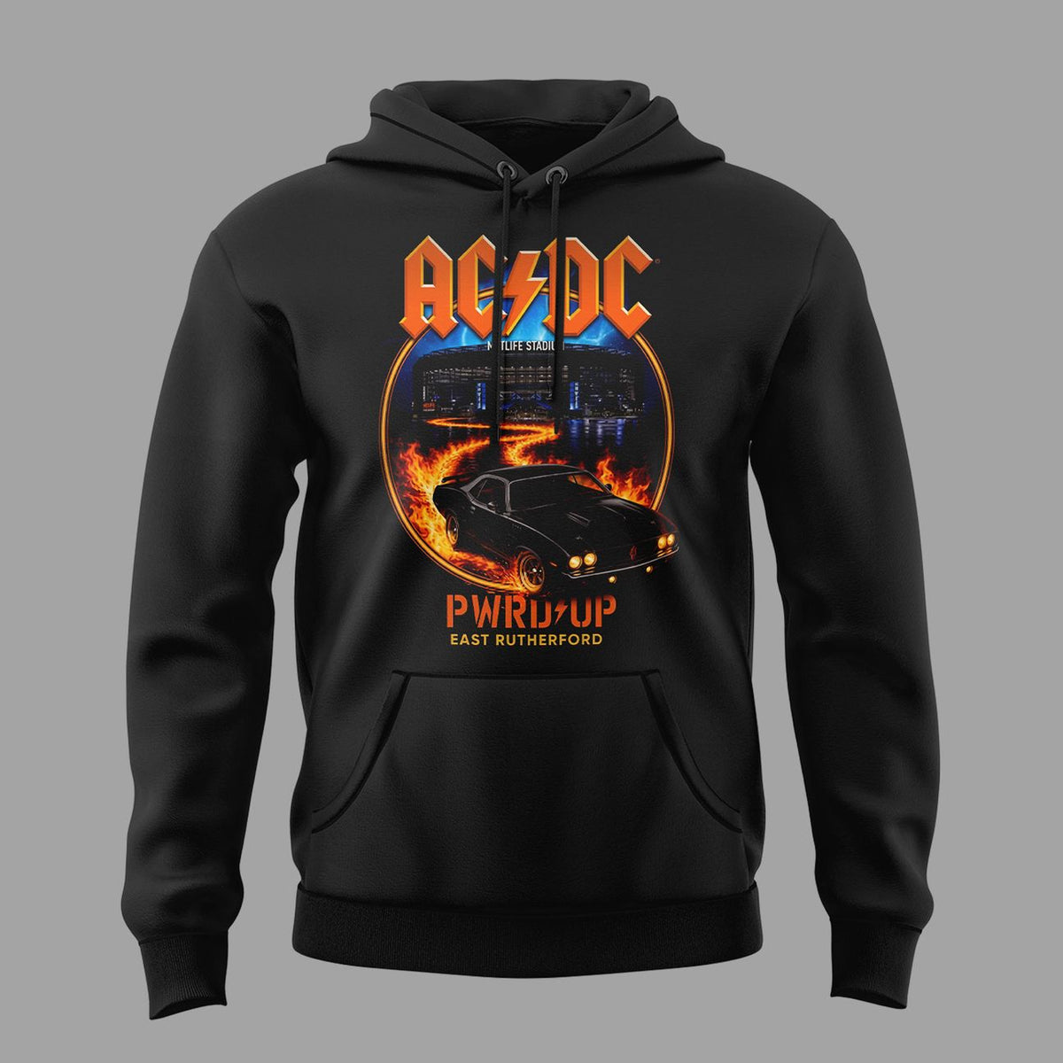 01. Hoodie AC/DC x New York Giants Event Shirt - POWER UP TOUR 2026 T-Shirt