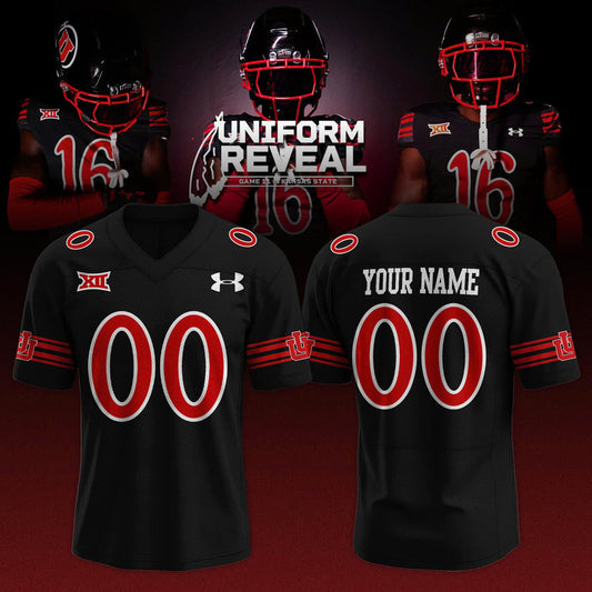Utah Utes Black Throwbacks Custom Jersey – Black