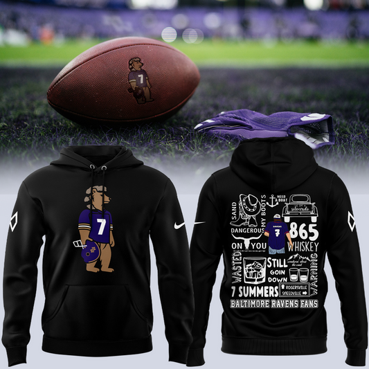 Limited Edition Baltimore Ravens x Morgan Wallen Black Hoodie