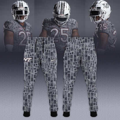 Virginia Tech Hokies 2025 Gray Camo Limited Edition Custom Jersey