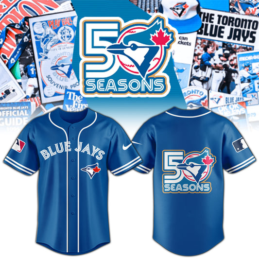 Toronto Blue Jays x 50th Anniversary Commemorative Jersey  Blue | Limited Edition