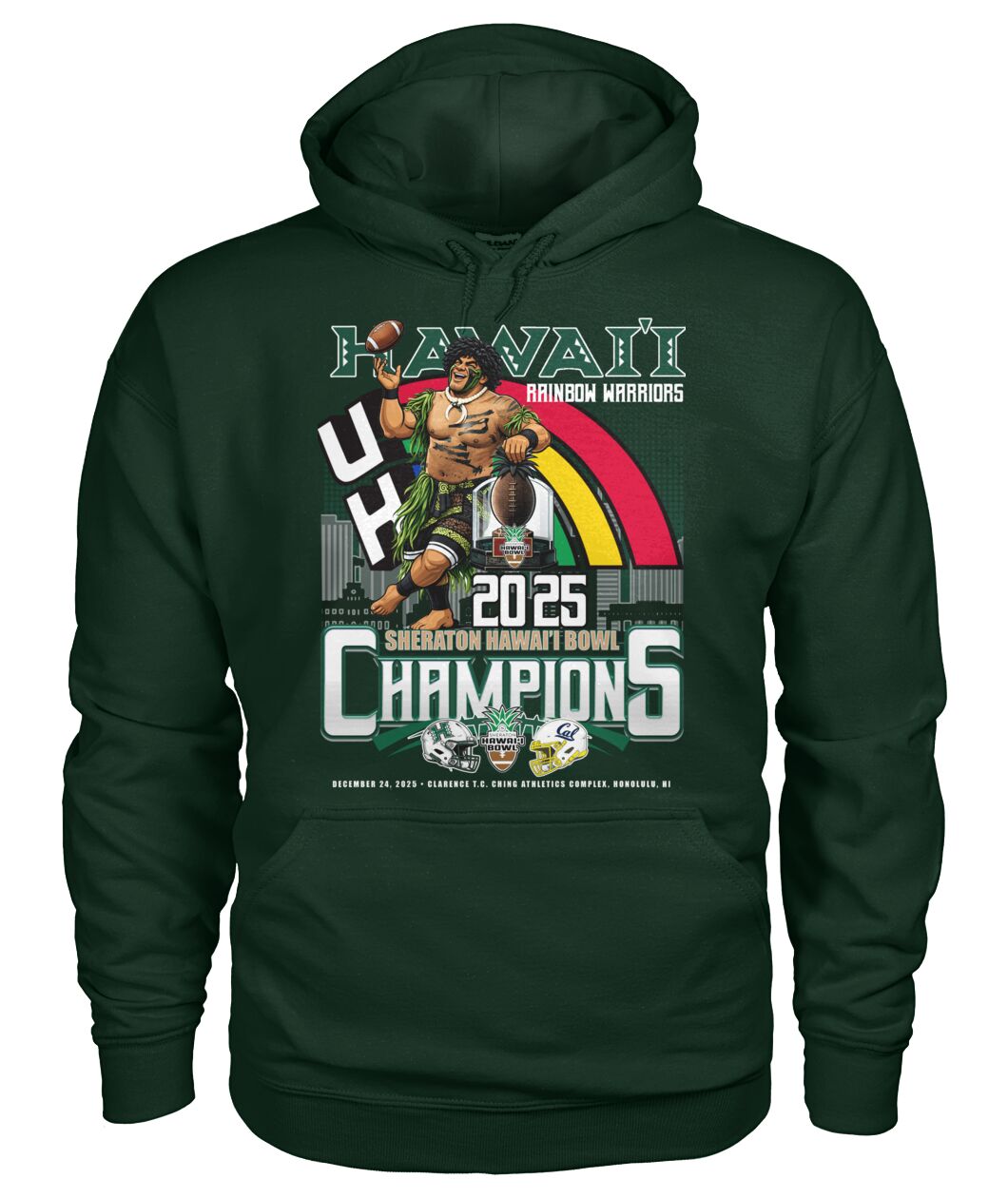 Hawaii Rainbow Warriors - SHERATON HAWAI'I BOWL Champion Hoodie