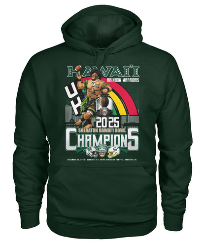 Hawaii Rainbow Warriors - SHERATON HAWAI'I BOWL Champion Hoodie
