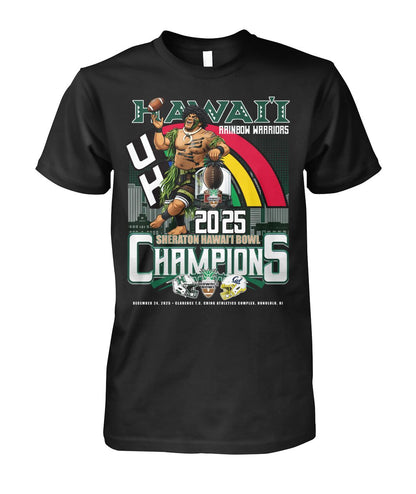 Hawaii Rainbow Warriors - SHERATON HAWAI'I BOWL Champion Shirt