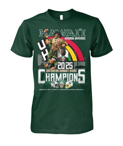 Hawaii Rainbow Warriors - SHERATON HAWAI'I BOWL Champion Shirt