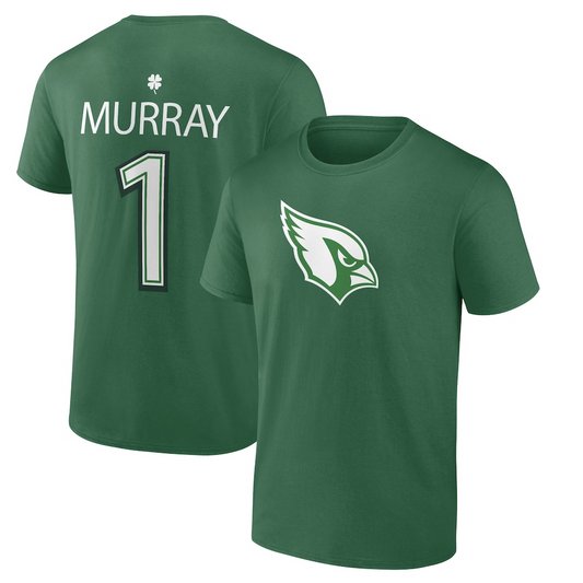 Arizona Cardinals - Kyler Murray St. Patrick's Day 2026 Green T-Shirt v1