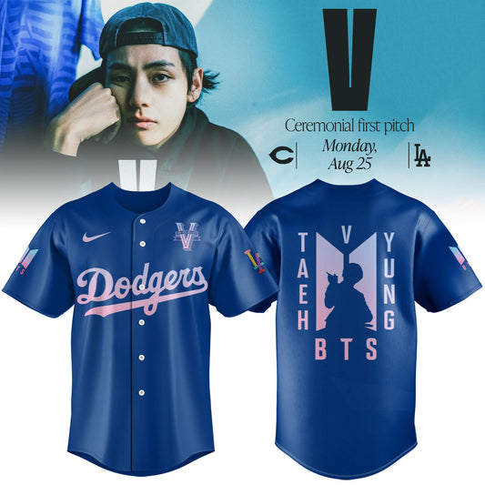 Los Angeles Dodgers x V BTS Limited Edition Jersey Navi v4