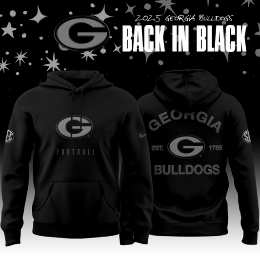 "G" Logo - Georgia Bulldogs 2025 Back In Black Combo Hoodie