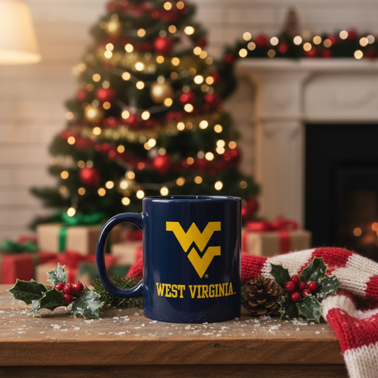 11OZ West Virginia Mountaineers Mug (Blue)