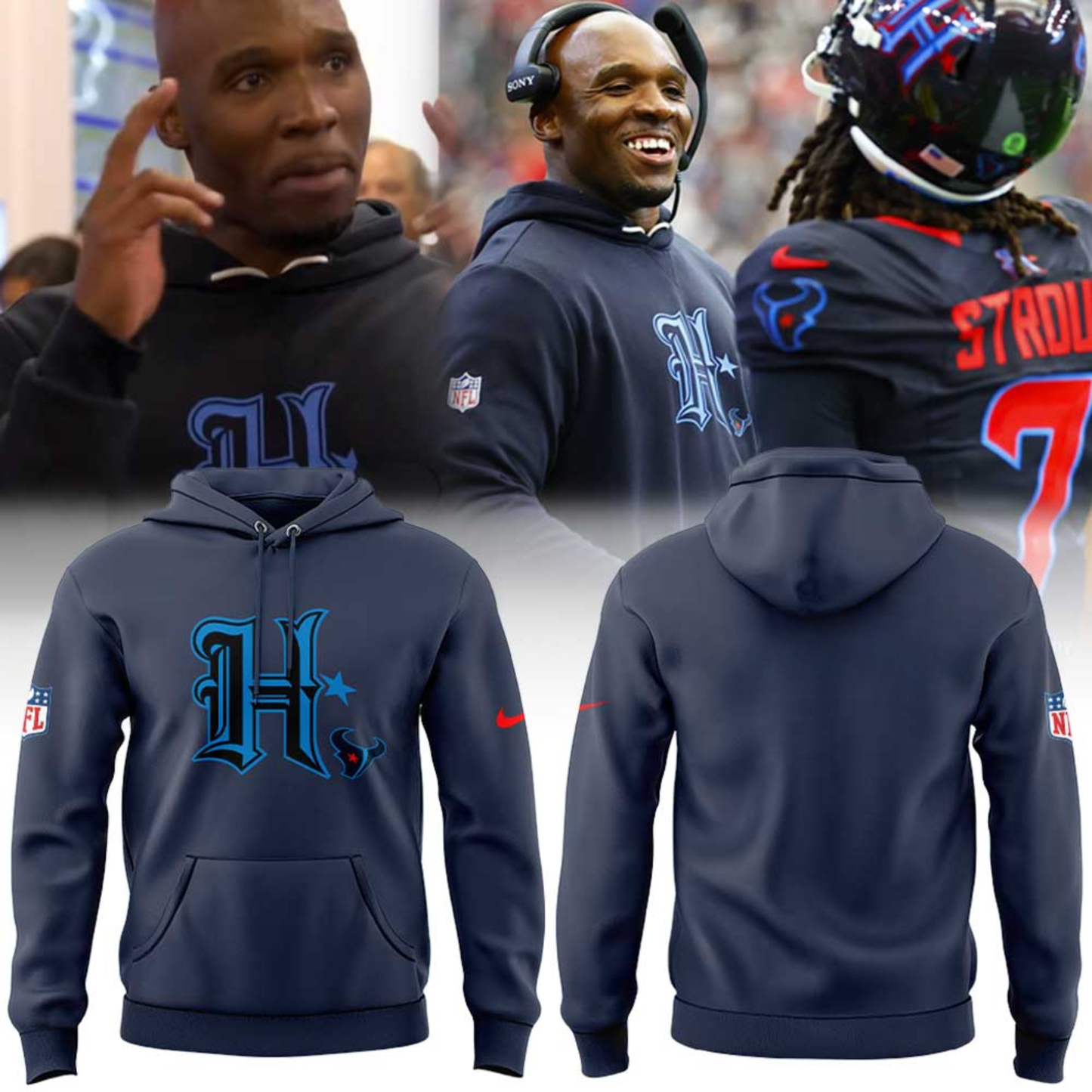 H.Texans Limited Edition Uniforms Combo Hoodie