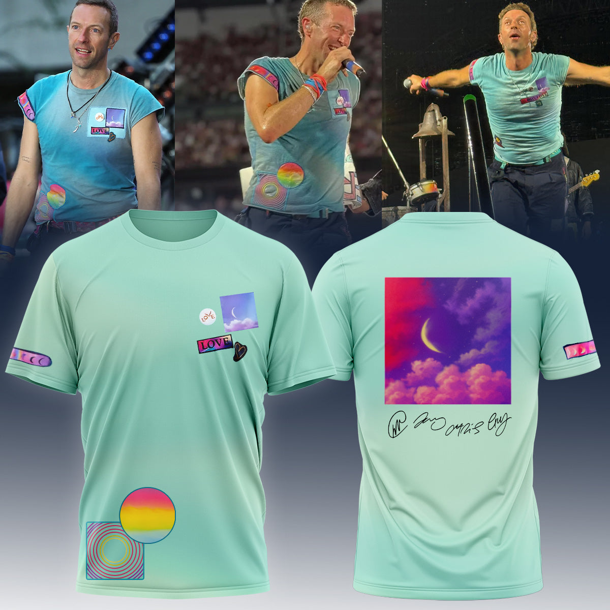 .Coldplay Music of the Spheres World Tour Shirt v3