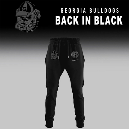 "Classic Bulldogs Head" - Georgia Bulldogs 2026 Back In Black Zip Hoodie