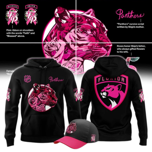 Florida Panthers 2025 Pink in the Rink Limited Edition Hoodie (V2)