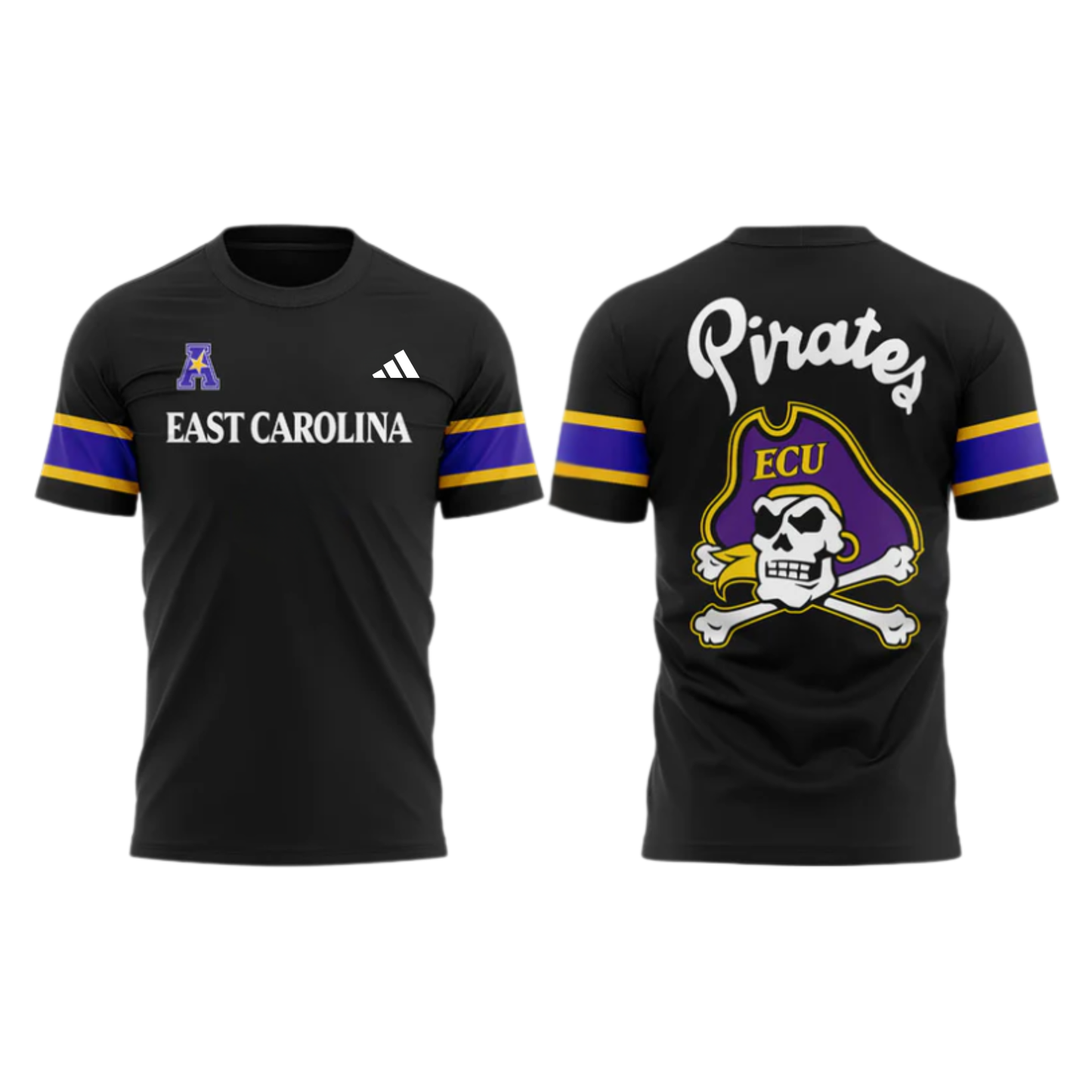 .ECU Football Night of The Boneyard 2025 Combo Shirt v2