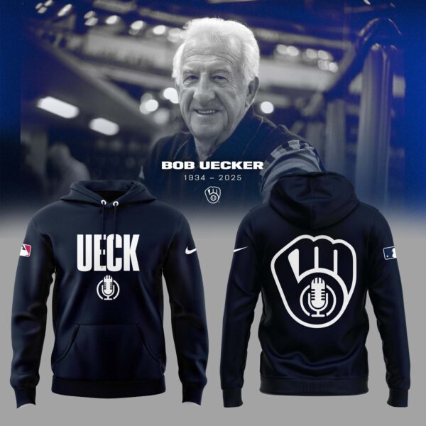 6. Limited Edition Honoring The Legend, Brewers icon & Baseball Hall of Famer Bob Uecker Hoodie