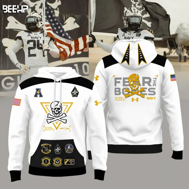 13. Special New Jolly Rogers Navy Midshipmen Shirt