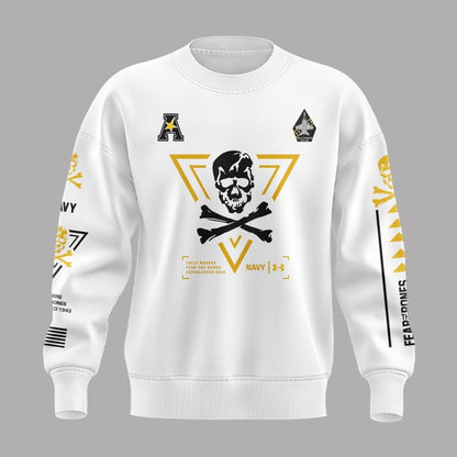 1. Special New Jolly Rogers Navy Midshipmen Sweatshirt