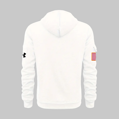 1. Limited Edition Navy Midshipmen Football White Hoodie 2024