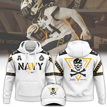 12. Navy Midshipmen 2024 Jolly Rogers Hoodie Limited Edtions