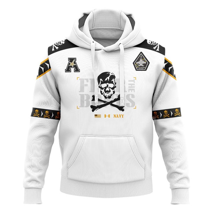11. White Navy Midshipmen 2024 Rivalry Hoodie