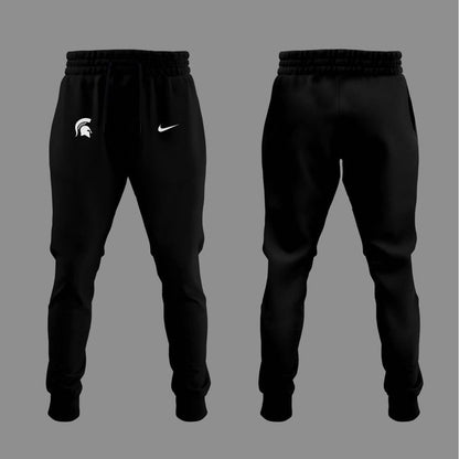 Special New Black Michigan State Spartans Wordmark Alternate Uniform Long Sleeve Shirt