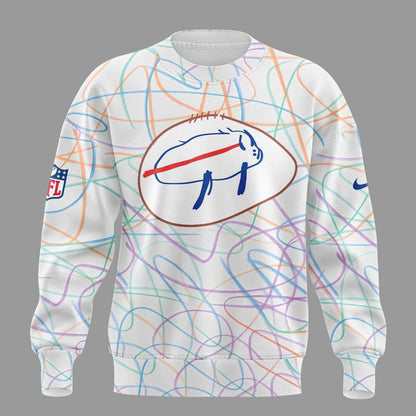 Buffalo Bills Sweat Sesigned By Patients At Buffalo’s Oishei Children’s Hospital