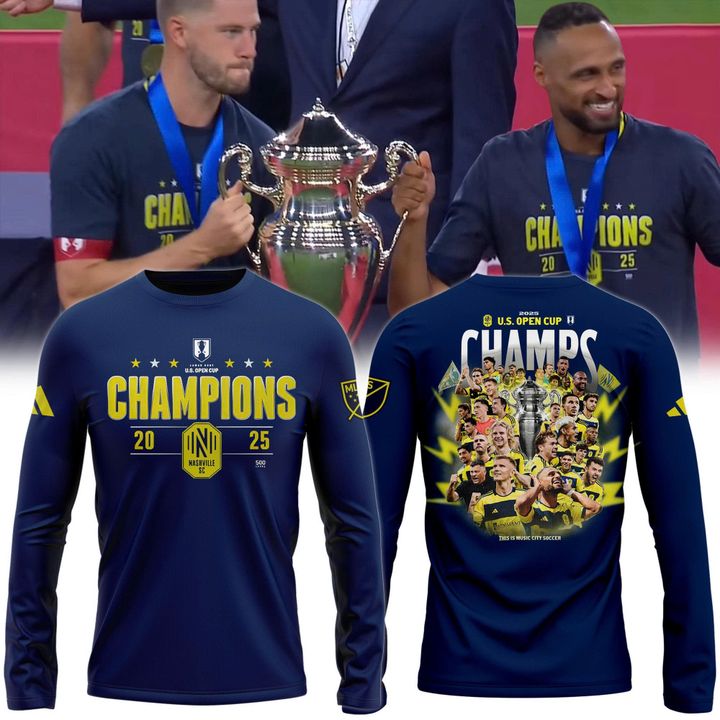 U.S. Open Cup Final 2025 Champions Long Tee (Blue)