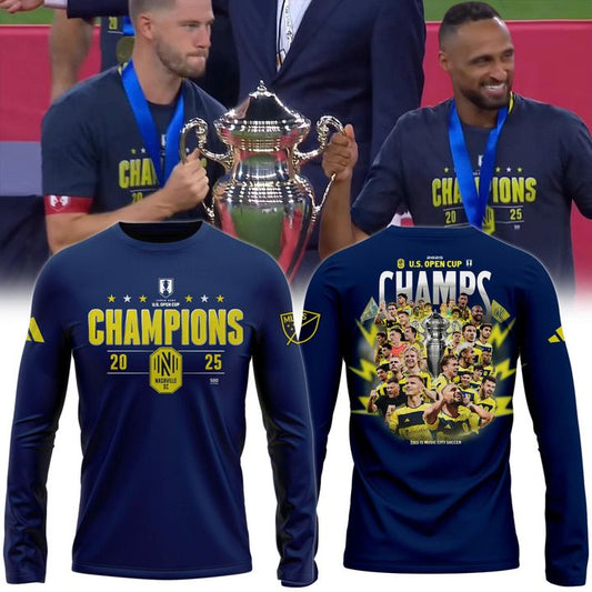 U.S. Open Cup Final 2025 Champions Long Tee (Blue)