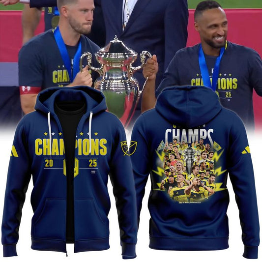 U.S. Open Cup Final 2025 Champions Zip Hoodie (Blue)