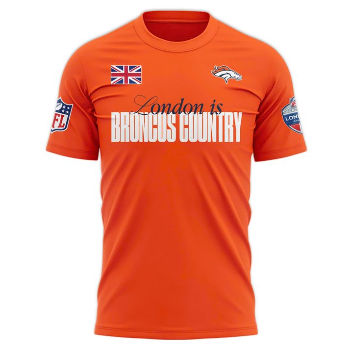 Denver Broncos NFL London game 2025 Limited T-shirt - Orange