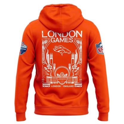Denver Broncos NFL London game 2025 Limited Hoodie - Orange