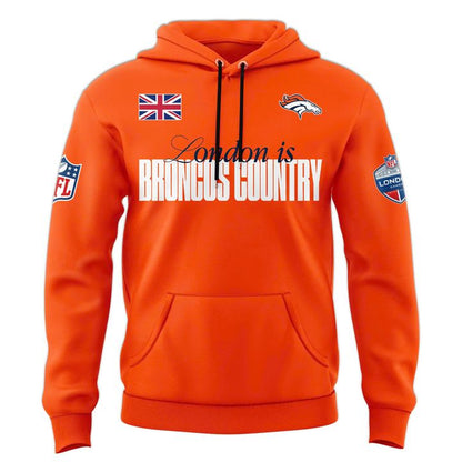 Denver Broncos NFL London game 2025 Limited Hoodie - Orange