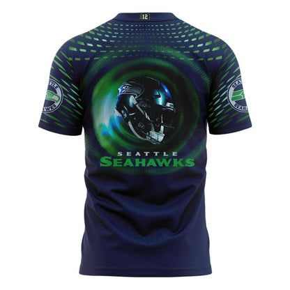 Seattle Seahawks 2025 NFL Rivalries High-Decibel Zone T-shirt