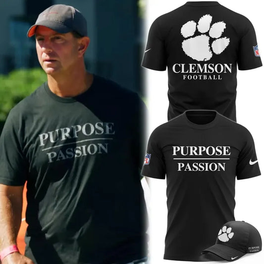 Dabo Swinney Clemson Tigers Football Purpose/Passion T-shirt