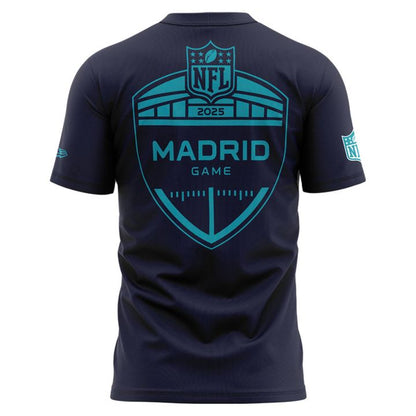 Miami Dolphins 2025 NFL Madrid game T-shirt - Navy